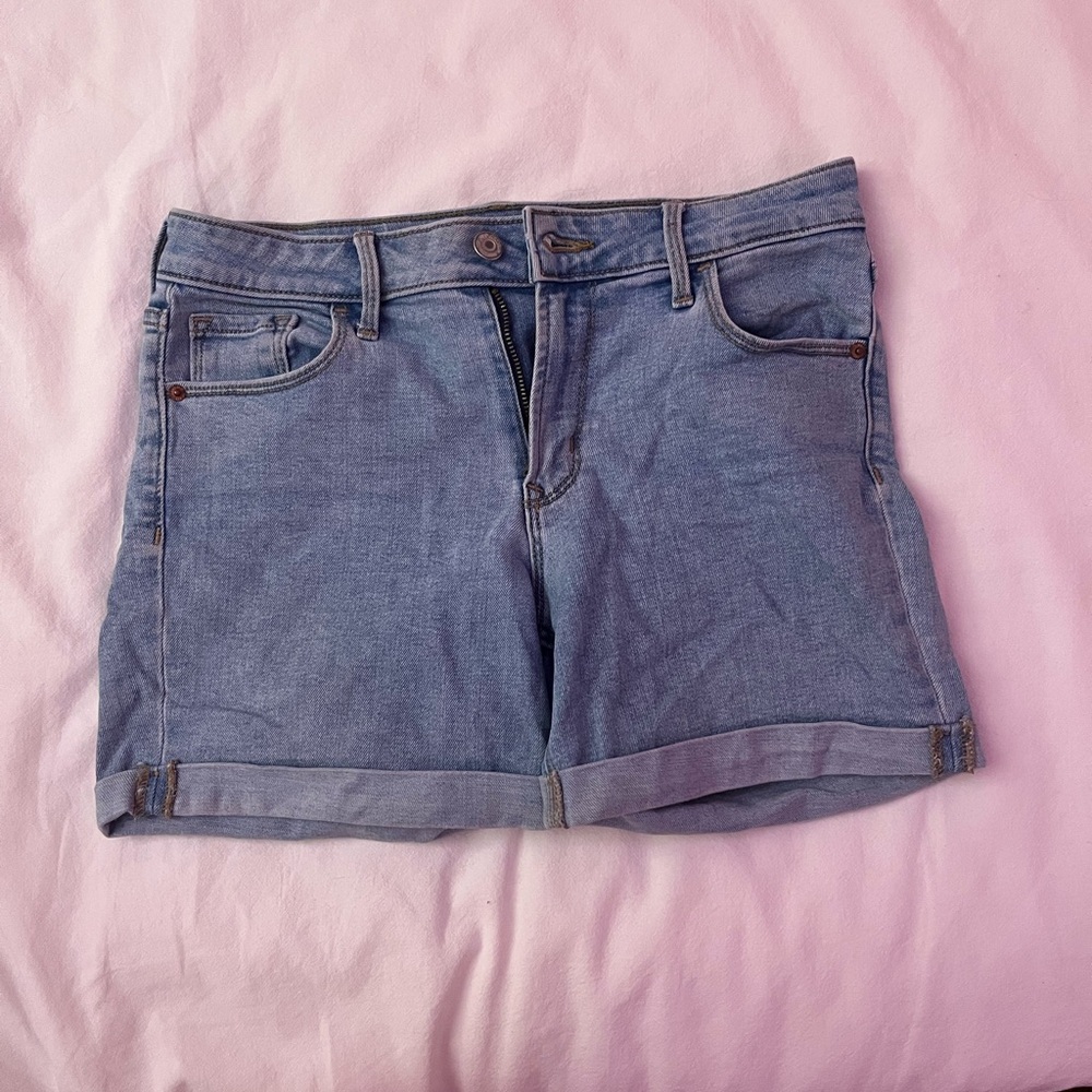 Light Blue Denim Shorts